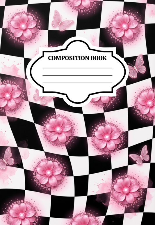 Decorative Composition Notebook | Handmade Journal for School, Writing & Gifts
