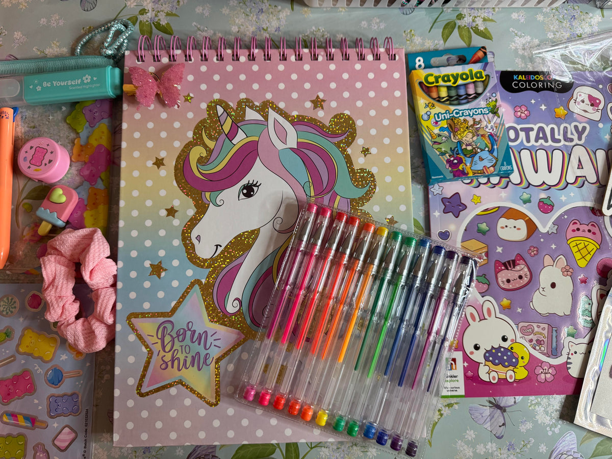 TigerLily's Treasures Child Tween Girl Sketchbook Pre-Made Bundle Gift Set