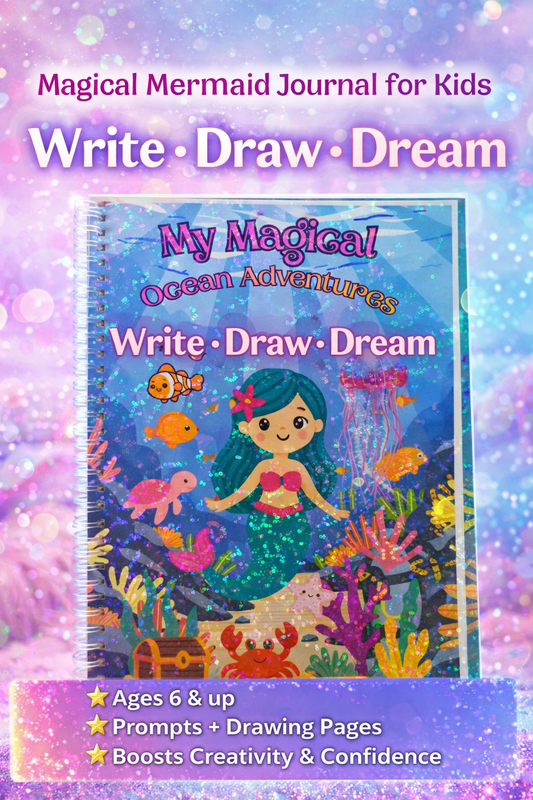 Magical Mermaid Journal for Kids | Write Draw Dream Ocean Adventure Diary | Creative Writing & Drawing Book Ages 6+ | Gifts